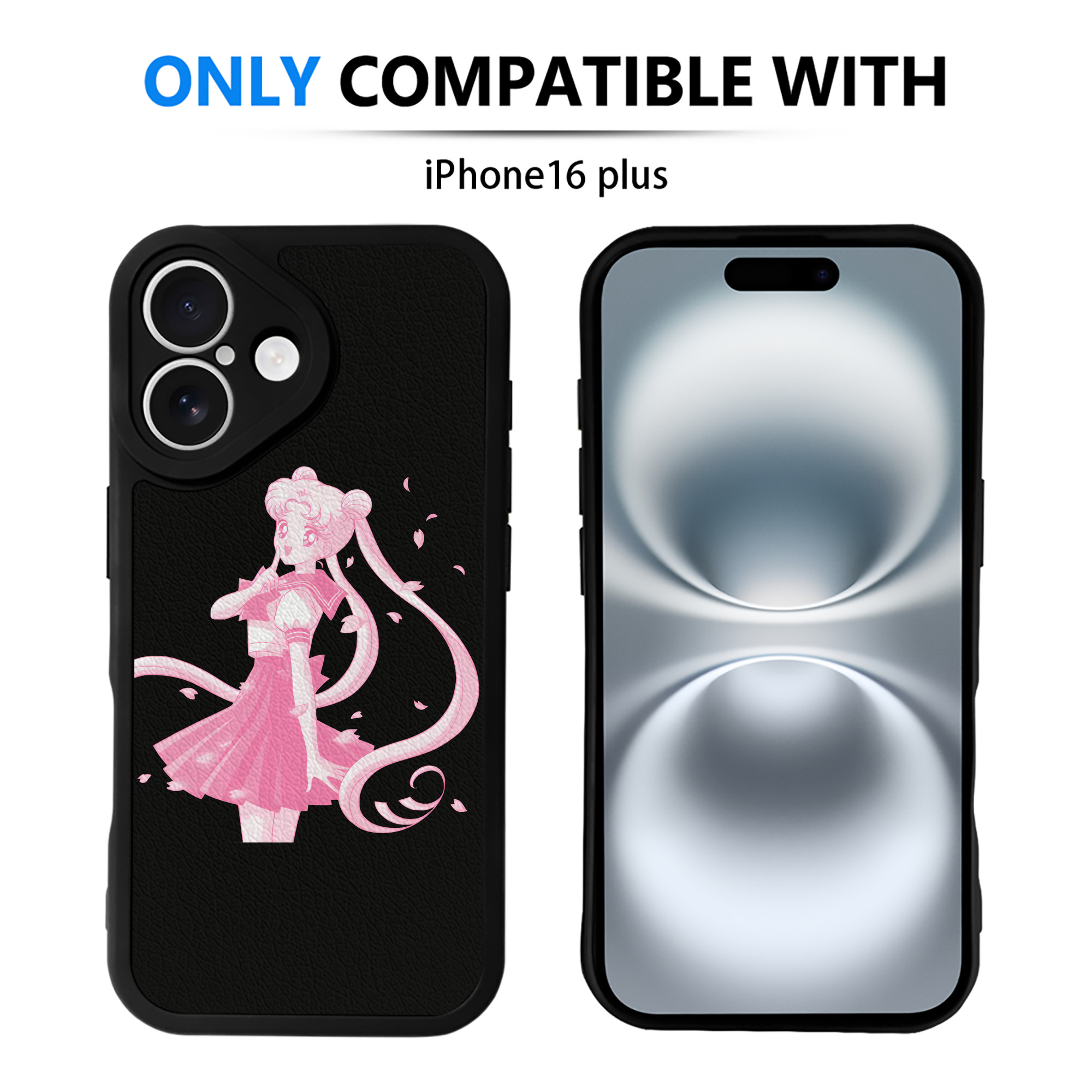 （画像用） 美少女戦士セーラームーン 愛野 美奈子 あいの みなこ Sailor Moon Aino Minako 【iPhone 16シリーズ対応】シリコンスマホケース（レザー調） 材質：シリコン